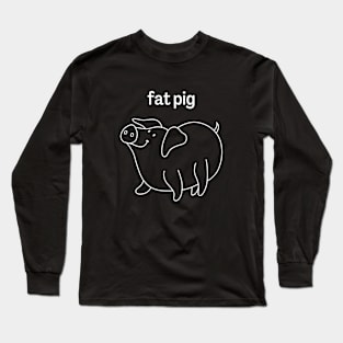 T-Shirt Design Animals Pig Long Sleeve T-Shirt